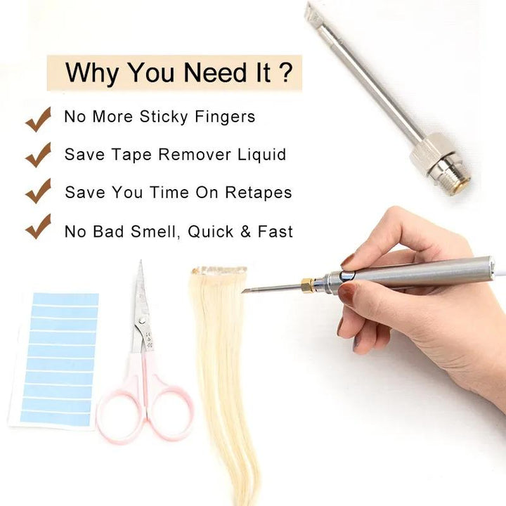 MRSHAIR MRS HAIR Electric Tape Remover Tools USB Plug-in Working No Battery 5V 2A