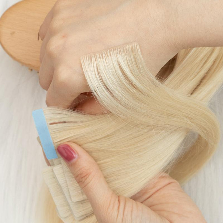 MRSHAIR MRS HAIR Invisible Tape in Extensions Straight Injected Tape ins 40pcs
