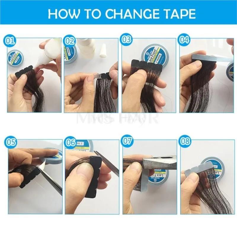MRSHAIR MRS HAIR Tape Extensions Glue 3 Yards Tape Pliers Electric Tape Remover