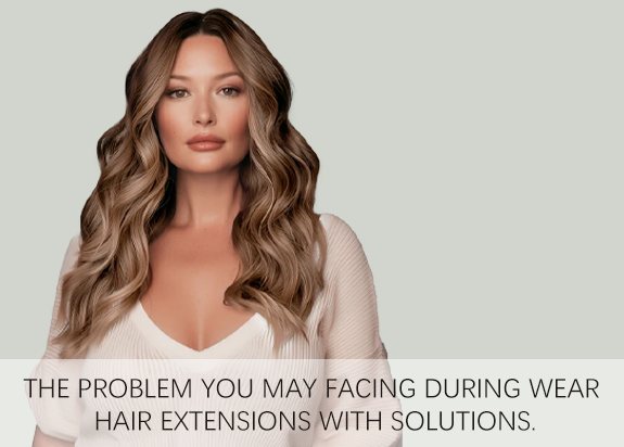 The Problem you may facing during wear hair extensions With Solutions.