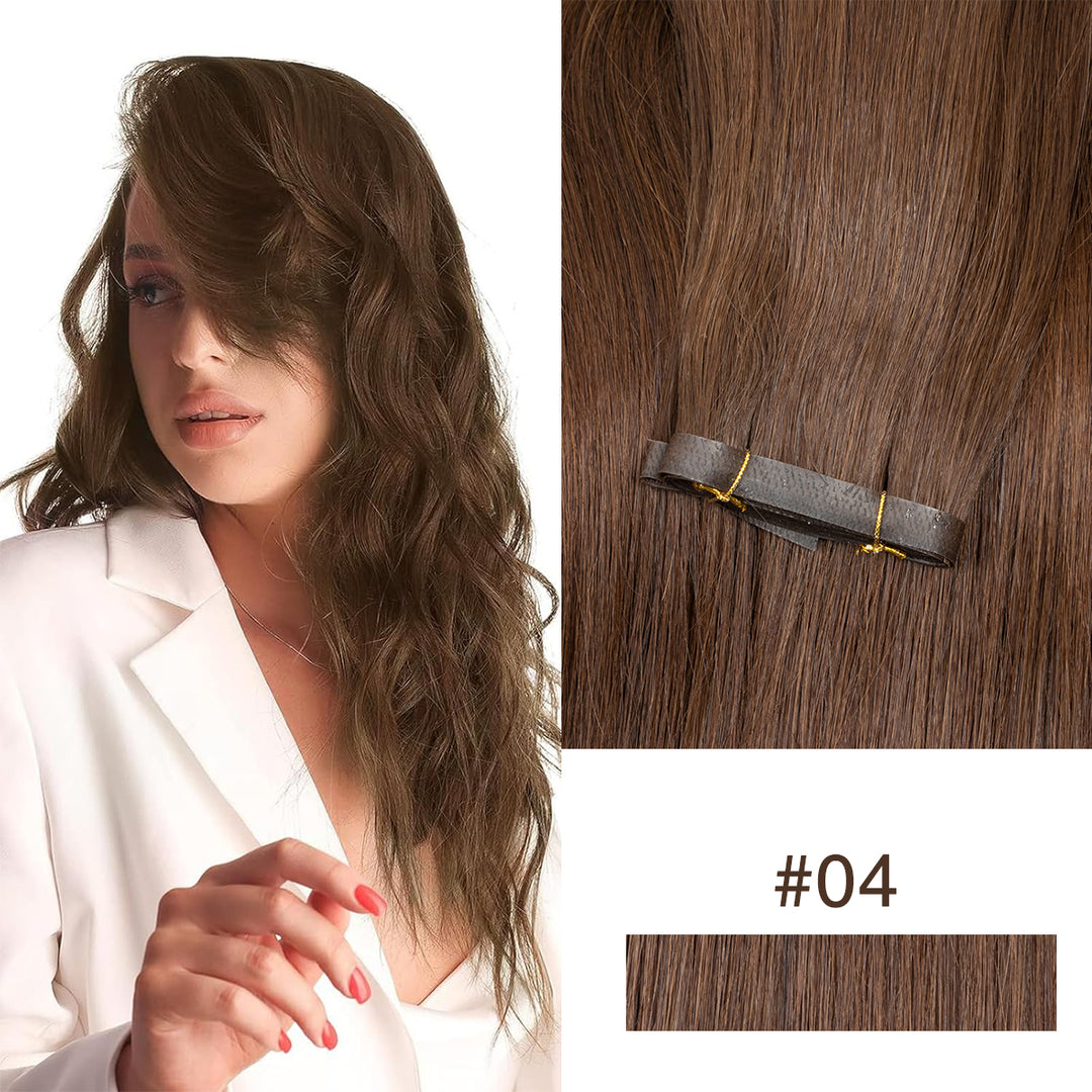 MRSHAIR Invisible Seamless PU SKin Weft Human Hair Injected PU Wefts