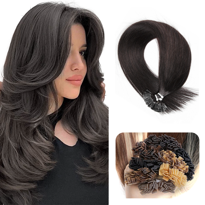 MRS HAIR K-tip Keratin Human Hair Extensions