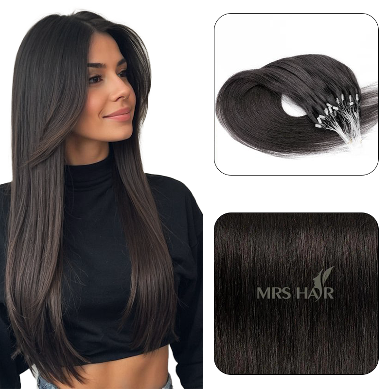 MRS HAIR Micro Ring Loop Human Hair Extensions