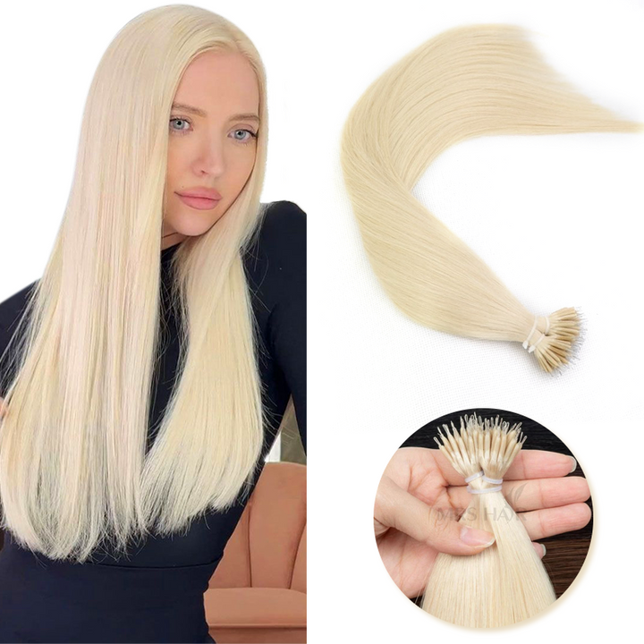 MRSHAIR Premium Virgin Cuticle Nano Ring Human Hair Extensions