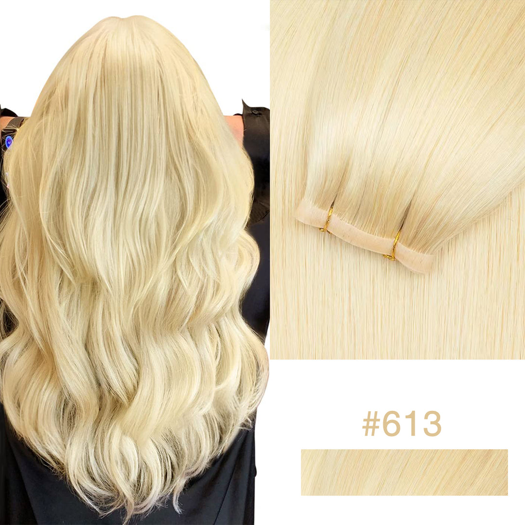 MRSHAIR Invisible Seamless PU SKin Weft Human Hair Injected PU Wefts