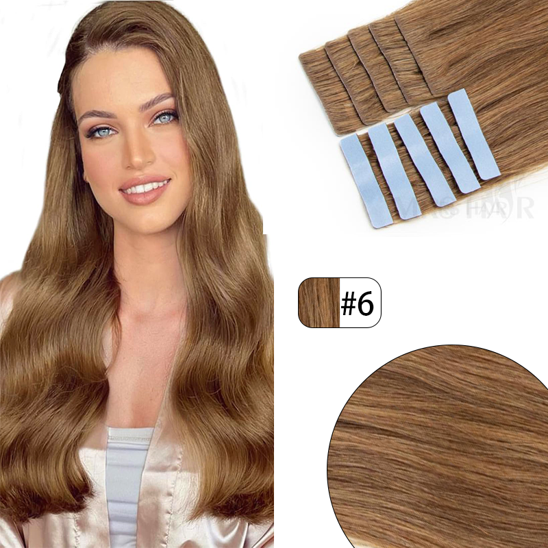 MRS HAIR Invisible Tape in Extensions Straight Injected Tape ins 40pcs