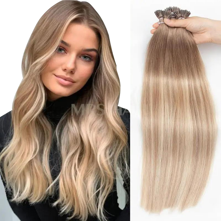 MRS HAIR Ombre Balayage I Tip Human Hair Extensions P18T18-60