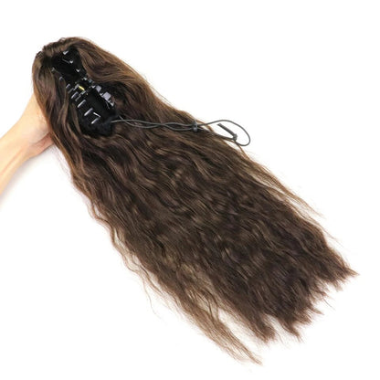 MRS HAIR Claw On Ponytail Human Hair Drawstring Ponytail 100G #1 #1B #60 #2 #4 P27-613