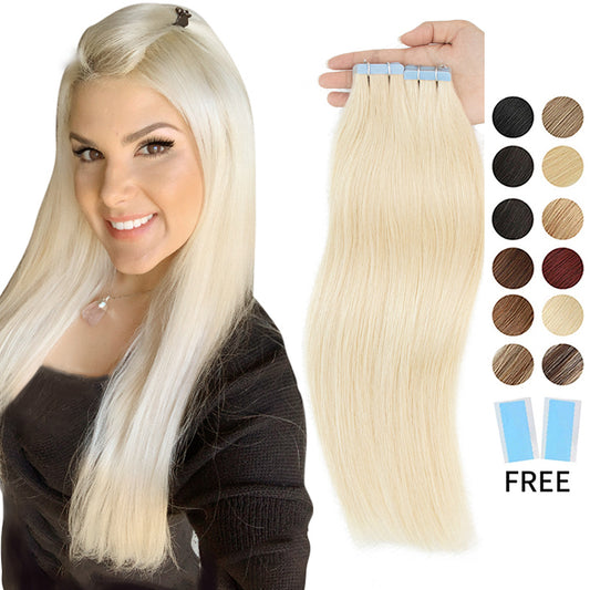 MRS HAIR Classic 4x0.8cm Tape in Hair Extensions 12-24inch For Fine Hair 20pcs/pack