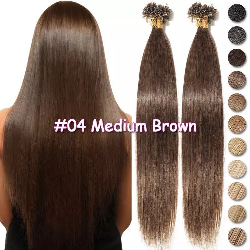 MRS HAIR Nail Human Hair Extensions U Tip Hair 100G