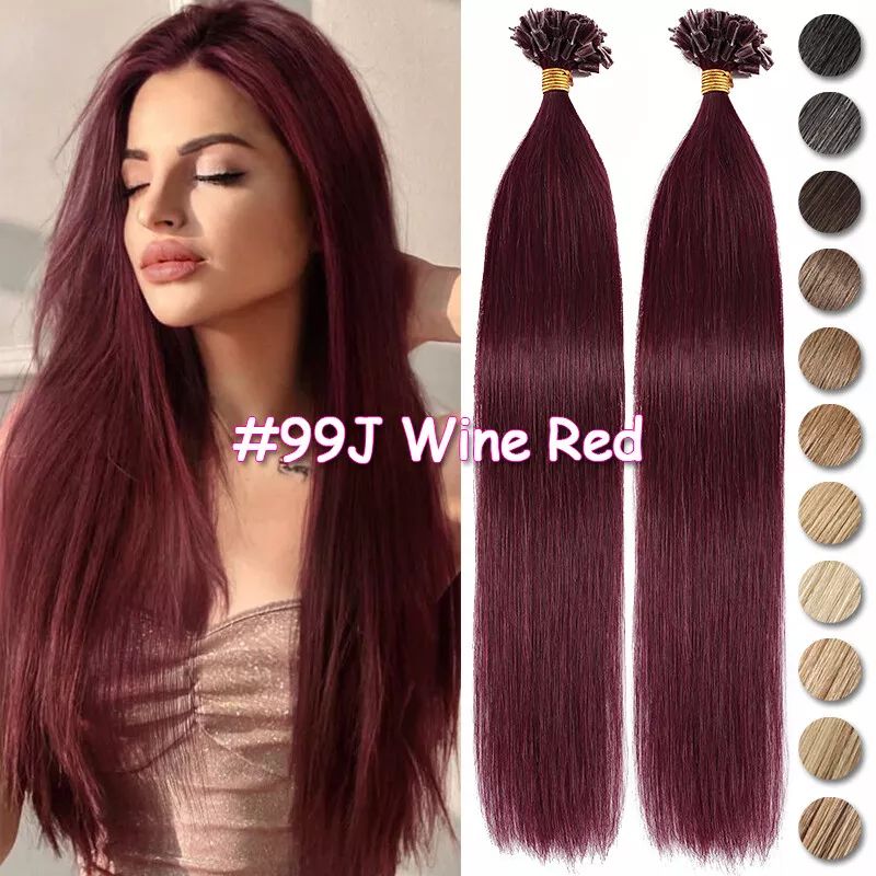 MRS HAIR Nail Human Hair Extensions U Tip Hair 100G