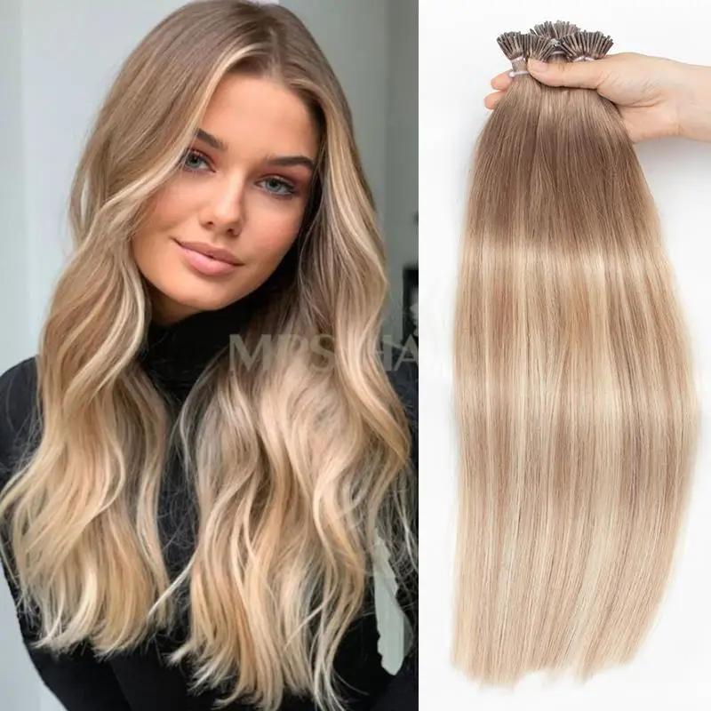 MRS HAIR Ombre Balayage P18T18-60 I Tip Human Hair Extensions 1g/strand 50g/pack 20inch 50cm