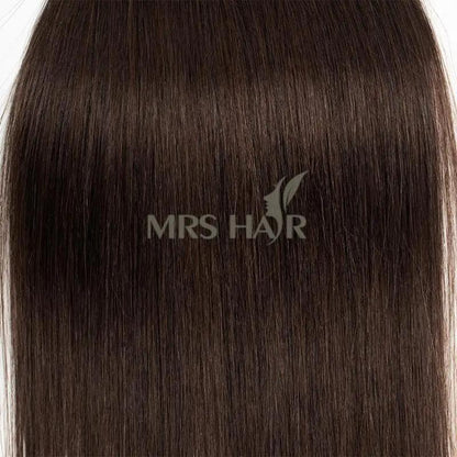 MRS HAIR Flat Silk Weft Bundles Hair Extensions Human Hair Sew in Weft Bundles Machine Made Remy Silky Straight Sewing Hair Extensions