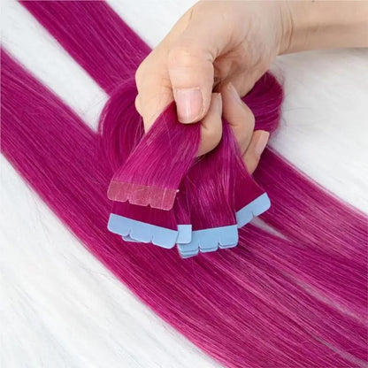 MRSHAIR Colorful Mini Tape In Human Hair Extensions 3x0.8cm 1pcs
