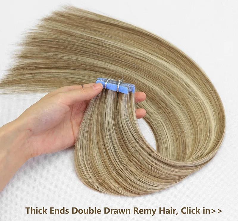 MRS HAIR Nano Rings Hair Extension Human Hair Machine Remy 12-24inch 50Strands