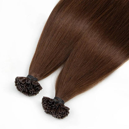MRS HAIR K-tip Keratin Hair Hot Fusion Human Hair Natural Hair Extensions Italy Keratin Glue Machine Remy Hair Thick 3-6 Months Lifespan