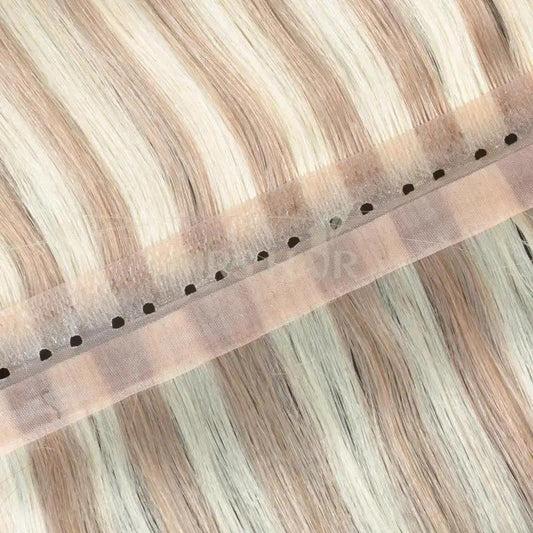 Invisible Hole Flat Pu Tape Human Hair Twin Tabs Injected Long Tape PU Weft Real Human Hair No Glue Microlink Application 40-50g