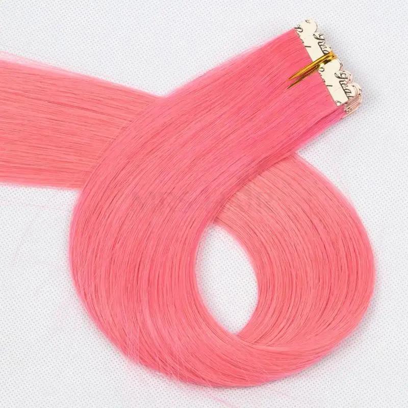 MRSHAIR Colorful Tape In Human Hair Extensions Mini Tape Ins 2g/pc