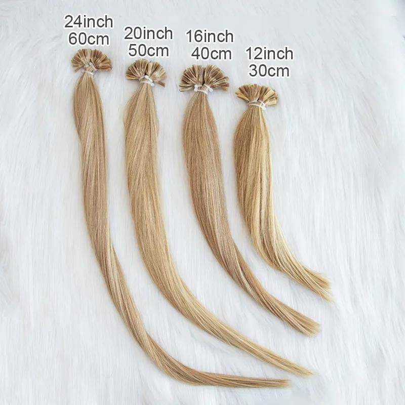 MRS HAIR U tip Bondings Extensions Fusion Hair Extensions Nail Tips Human Hair Extensions Italiana Keratin Hair 1g/pc 50g/pack