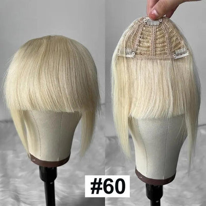 MRSHAIR 3D Human Hair Bangs Overhead Thick