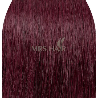 MRS HAIR Long Weft Tape Bundles PU Skin Weft Tape in Human Extensions No Glue Natural Human Hair For Fine Hair 40-50G 12-24inch 80cm Weft