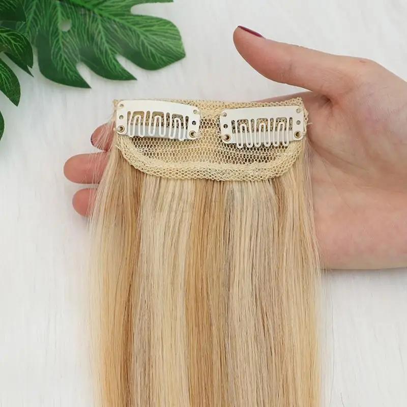 MRS HAIR 2 Clips Real Human Hair Clip in Extentions Add Top/Side Volume