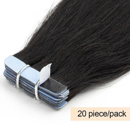MRS HAIR Silky Straight Tape in Remy Human Hair Extensions 12-26 inch 20pcs/pack