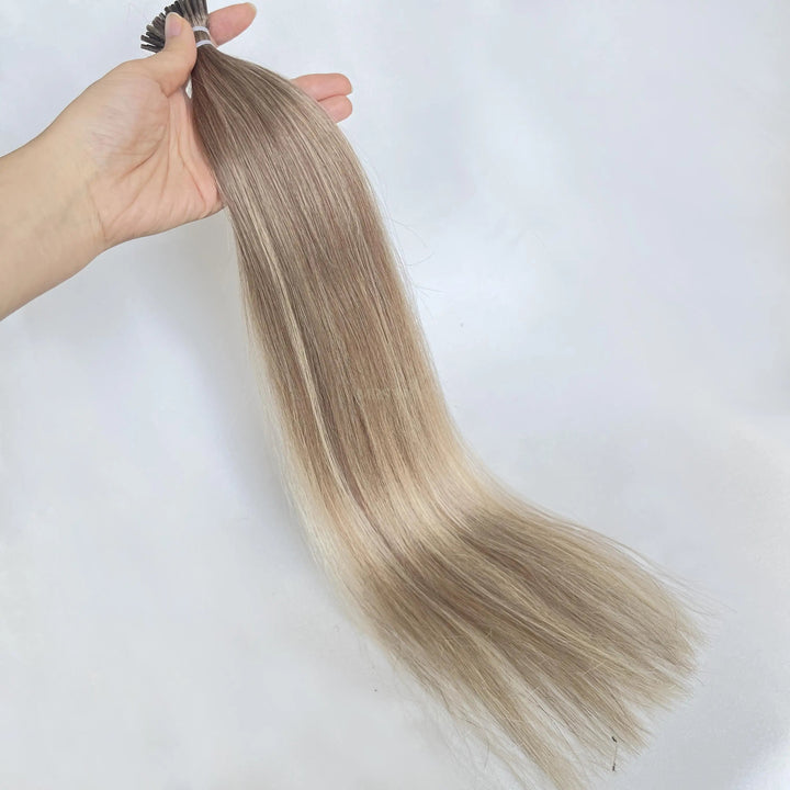 MRS HAIR Ombre Balayage P18T18-60 I Tip Human Hair Extensions 1g/strand 50g/pack 20inch 50cm