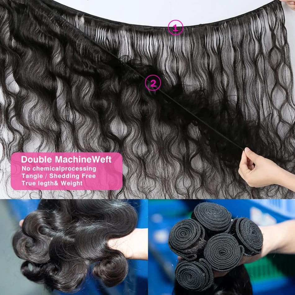 MRSHAIR Body Wave Bundles Human Hair Brazilian Wave Bundles