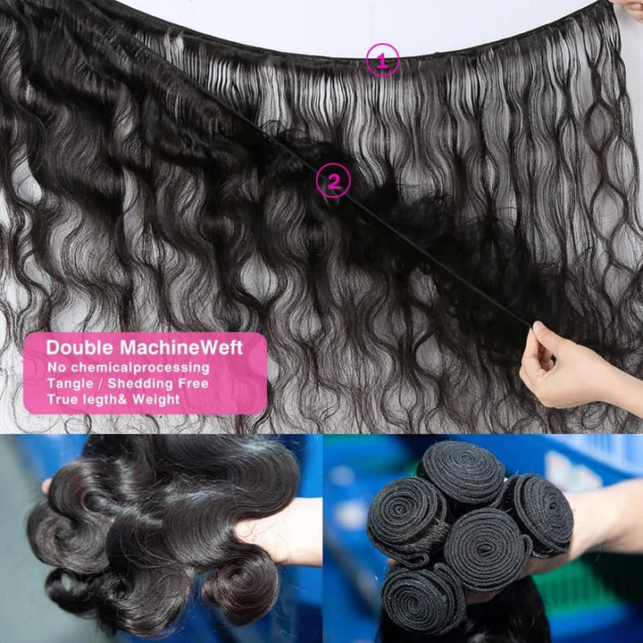MRSHAIR Body Wave Bundles Human Hair Brazilian Wave Bundles