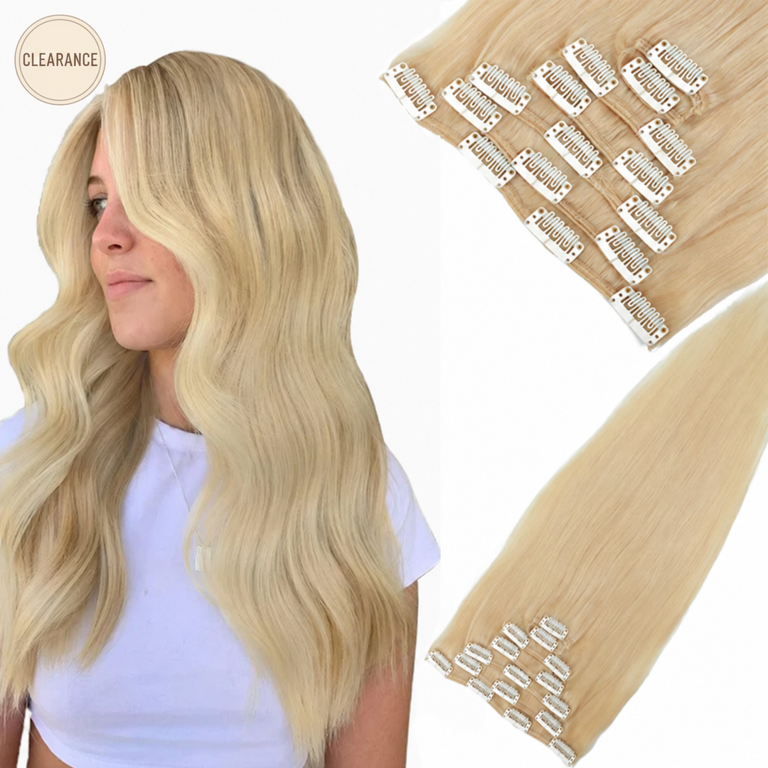 MRSHAIR Clip-In Hair Extensions MRSHAIR Clearance 7-Piece Clip-In Human Hair Extensions | 14–18 Inch