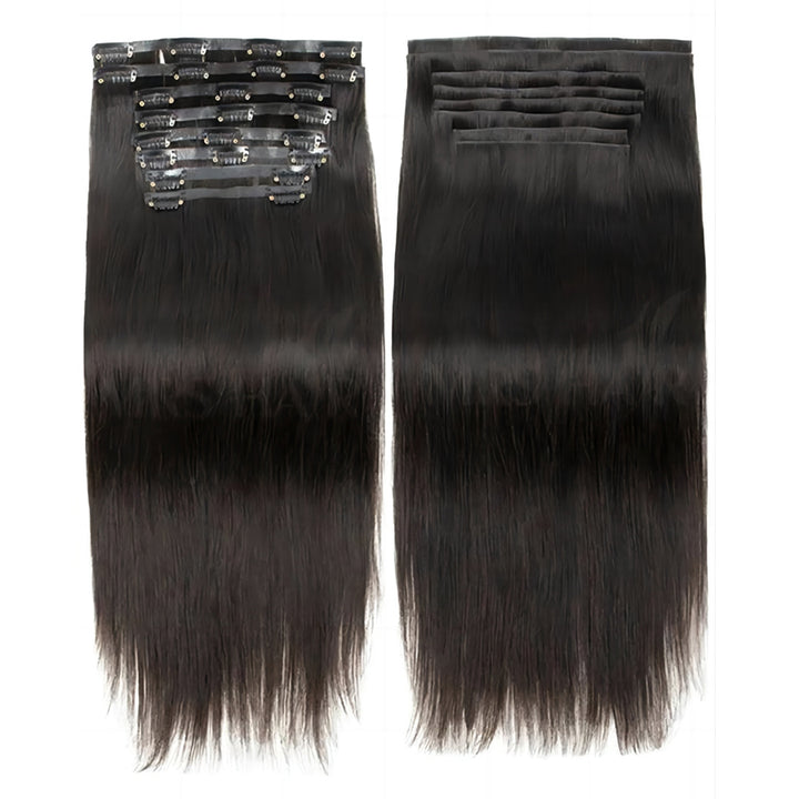MRSHAIR Invisible Seamless PU Skin Weft Clip In Human Hair Extension