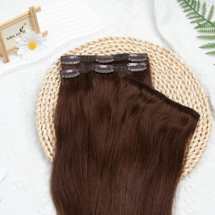 MRSHAIR MRS HAIR 3PCS Clip In Hair Extensions Human Hair Add Volume