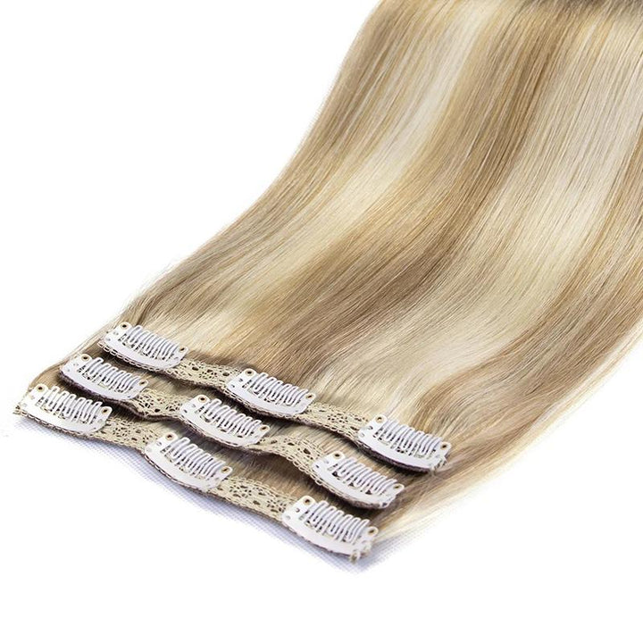 MRSHAIR MRS HAIR 3PCS Clip In Hair Extensions Human Hair Add Volume