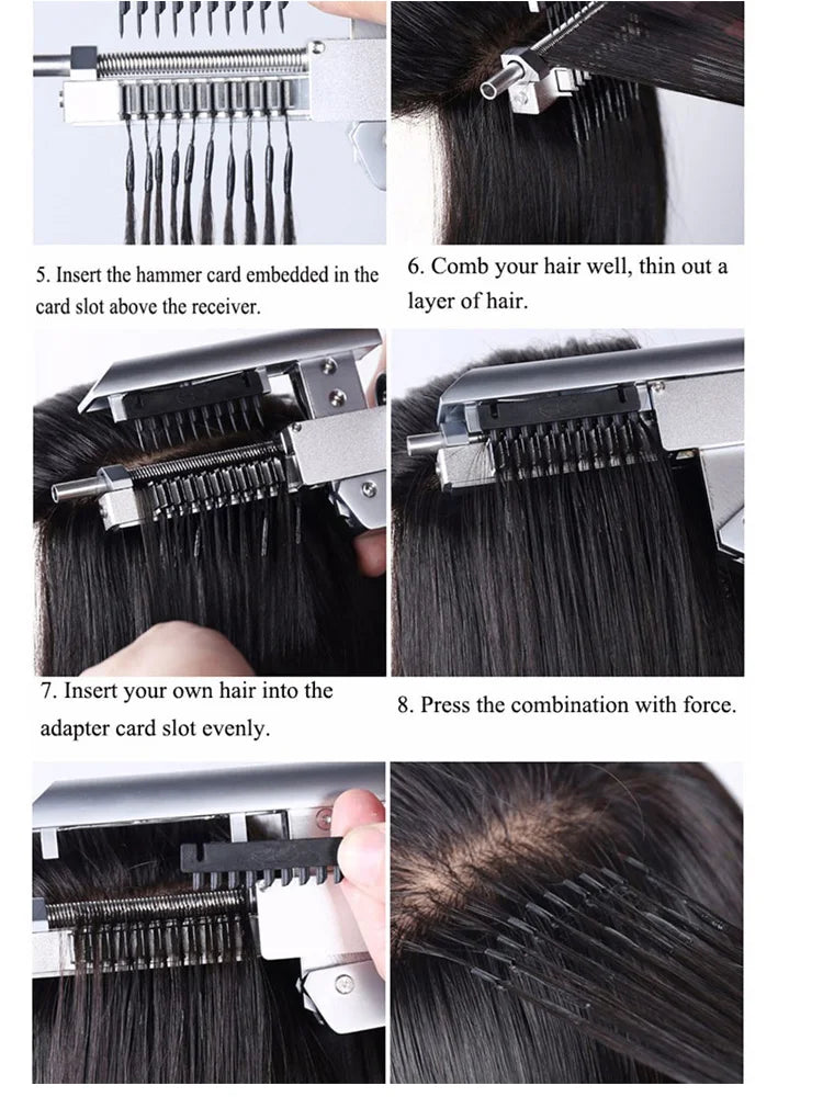 MRSHAIR MRS HAIR 6D-1 Hair Machine For 10 Row Hair extensions