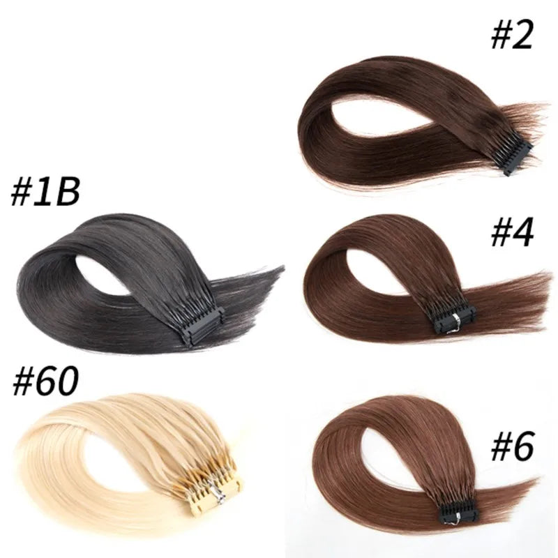 MRSHAIR MRS HAIR 6D-1  Human Hair Extensions 10 Rows Hair  100grams/pack