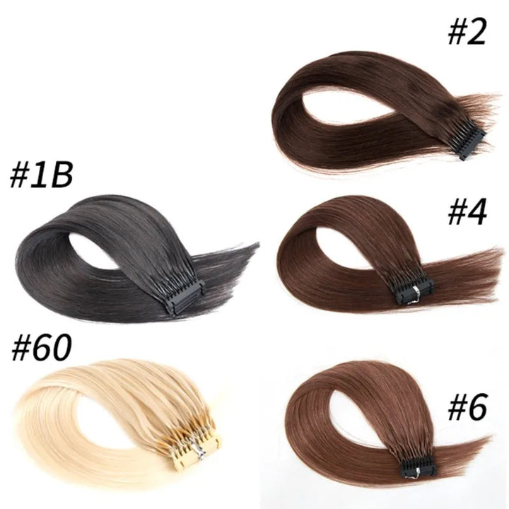 MRSHAIR MRS HAIR 6D-1  Human Hair Extensions 10 Rows Hair  100grams/pack