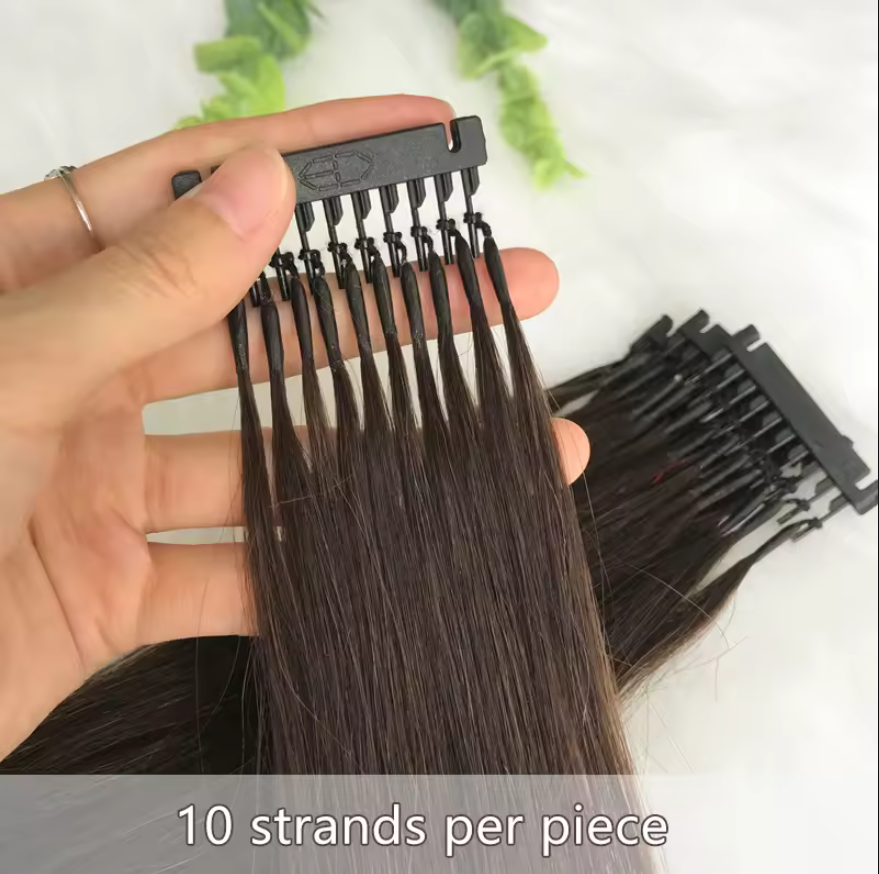MRSHAIR MRS HAIR 6D-1  Human Hair Extensions 10 Rows Hair  100grams/pack