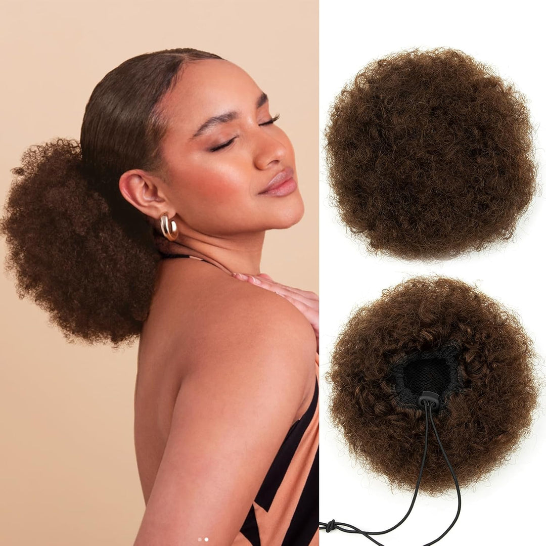 MRSHAIR MRS HAIR Afro Puff Ponytail Human Hair USA Ship