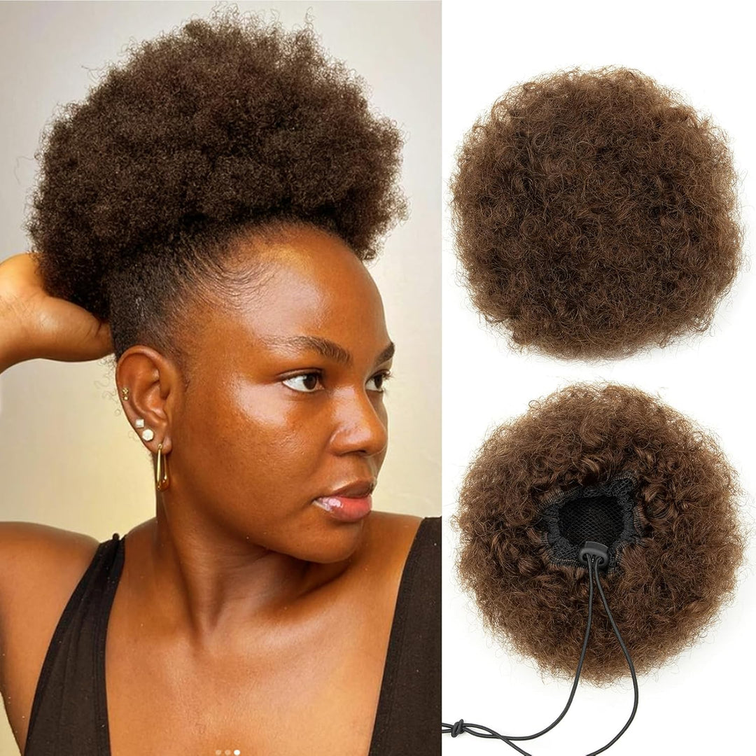 MRSHAIR MRS HAIR Afro Puff Ponytail Human Hair USA Ship