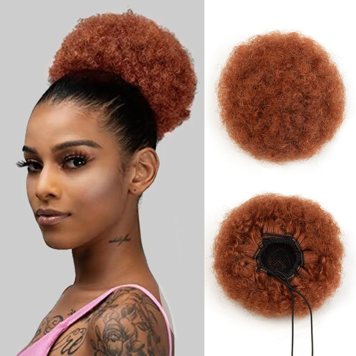 MRSHAIR MRS HAIR Afro Puff Ponytail Human Hair USA Ship