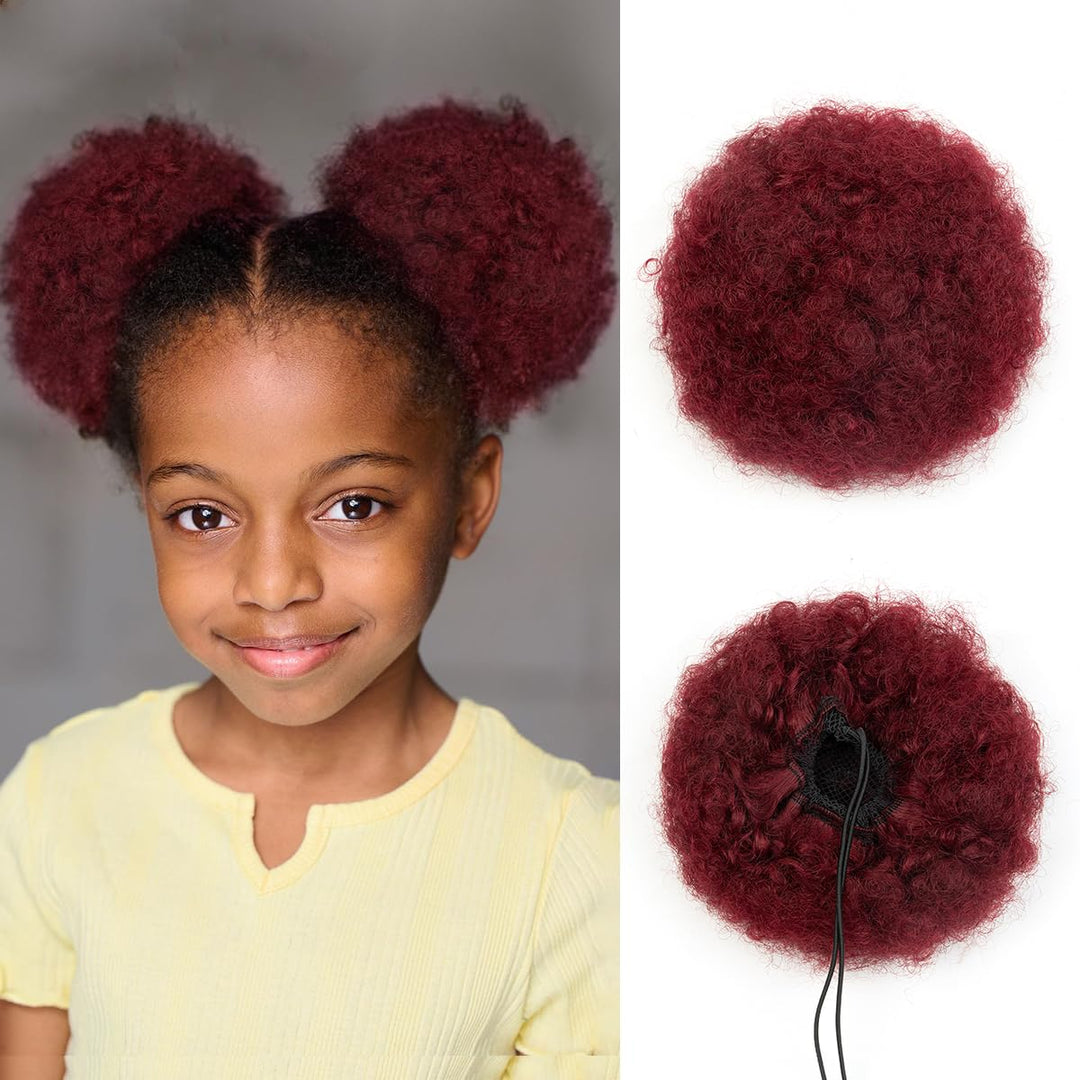 MRSHAIR MRS HAIR Afro Puff Ponytail Human Hair USA Ship
