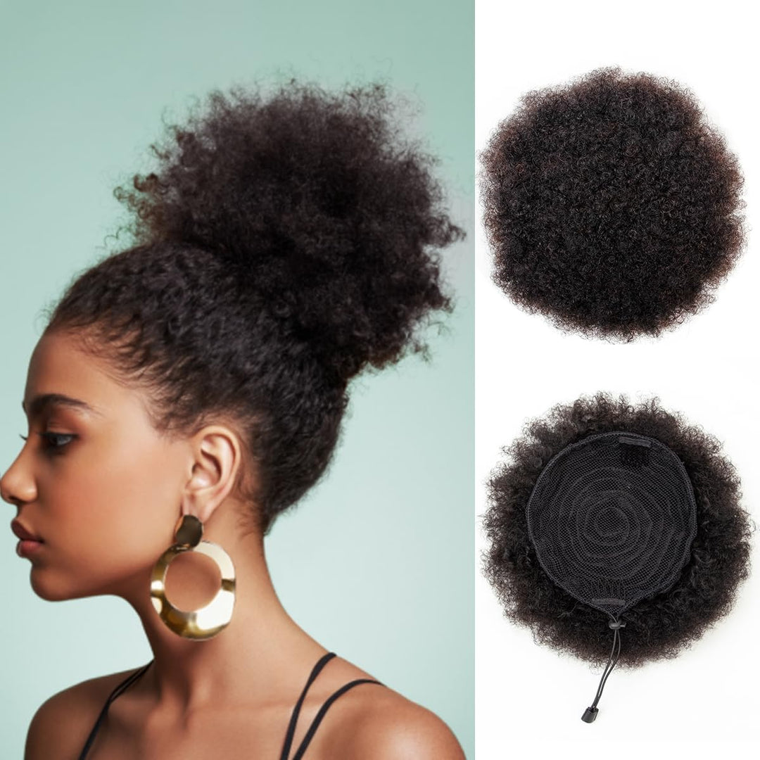 MRSHAIR MRS HAIR Afro Puff Ponytail Human Hair USA Ship
