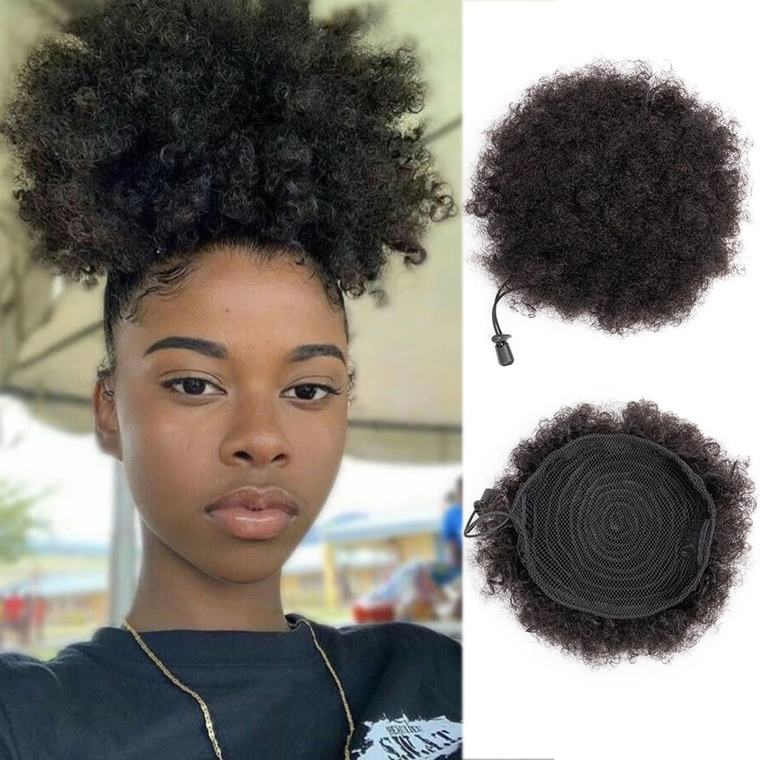 MRSHAIR MRS HAIR Afro Puff Ponytail Human Hair USA Ship
