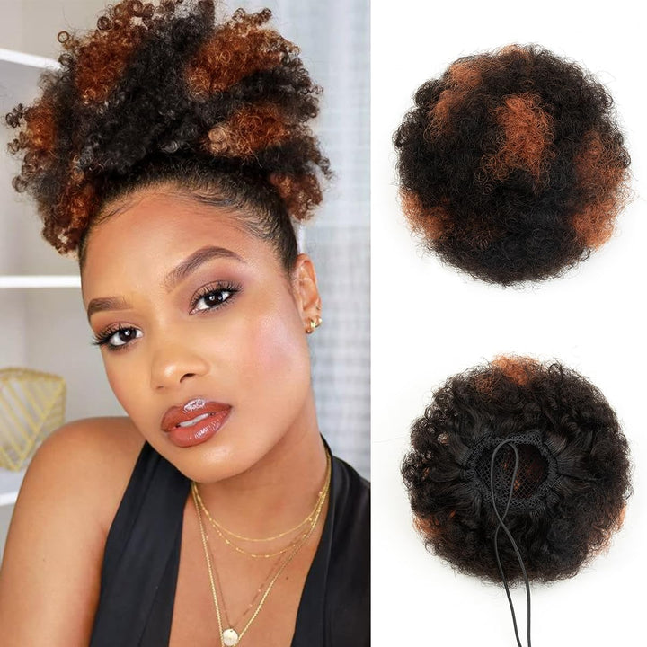 MRSHAIR MRS HAIR Afro Puff Ponytail Human Hair USA Ship