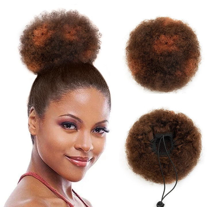 MRSHAIR MRS HAIR Afro Puff Ponytail Human Hair USA Ship