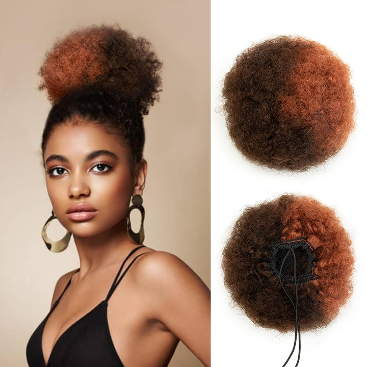 MRSHAIR MRS HAIR Afro Puff Ponytail Human Hair USA Ship
