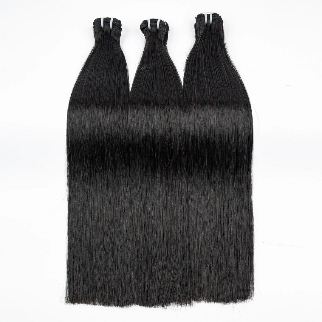MRSHAIR MRS Hair Double Drawn 100% Human  Hair Weft Bundles No tangle No Shedding