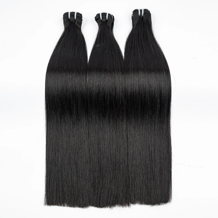 MRSHAIR MRS Hair Double Drawn 100% Human  Hair Weft Bundles No tangle No Shedding