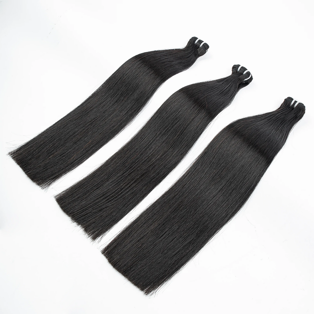 MRSHAIR MRS Hair Double Drawn 100% Human  Hair Weft Bundles No tangle No Shedding